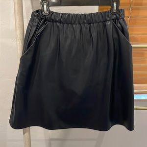 Faux leather skirt, Slate and Willow